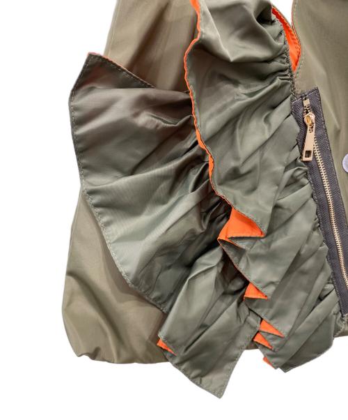 OUTDOOR（アウトドア）OUTDOOR (アウトドア) Risley (リズレー) トライアングルフリルBAG カーキの古着・服飾アイテム