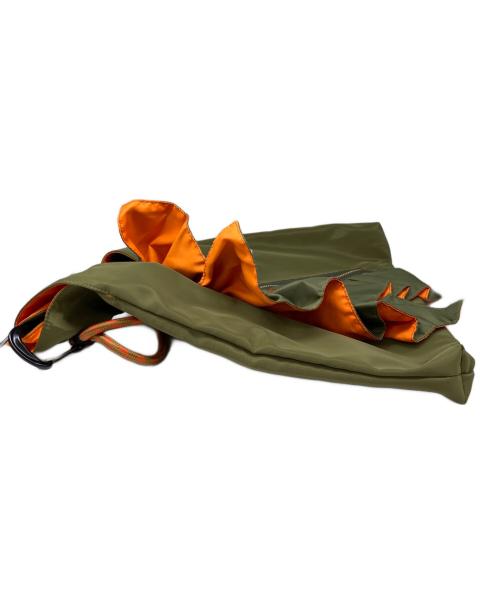 OUTDOOR（アウトドア）OUTDOOR (アウトドア) Risley (リズレー) トライアングルフリルBAG カーキの古着・服飾アイテム