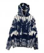 SUPREME×MLBシュプリーム×エムエルビー）の古着「21AW New York Yankees Airbrush Hooded Sweatshirt」｜ホワイト×ネイビー