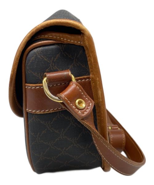 LONGCHAMP（ロンシャン）LONGCHAMP (ロンシャン) モノグラム柄ショルダーバッグ ブラウンの古着・服飾アイテム