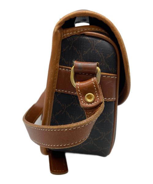 LONGCHAMP（ロンシャン）LONGCHAMP (ロンシャン) モノグラム柄ショルダーバッグ ブラウンの古着・服飾アイテム