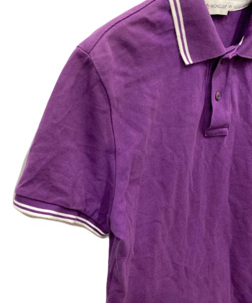 MONCLER（モンクレール）MONCLER (モンクレール) ポロシャツ パープル サイズ:Sの古着・服飾アイテム