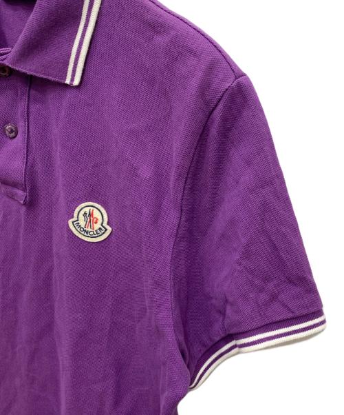 MONCLER（モンクレール）MONCLER (モンクレール) ポロシャツ パープル サイズ:Sの古着・服飾アイテム