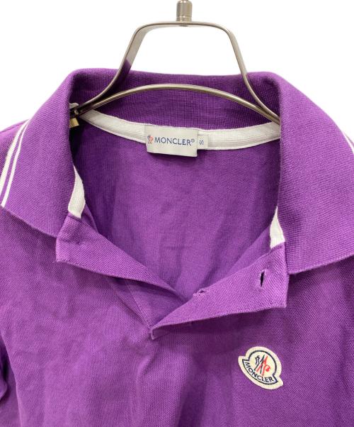 MONCLER（モンクレール）MONCLER (モンクレール) ポロシャツ パープル サイズ:Sの古着・服飾アイテム