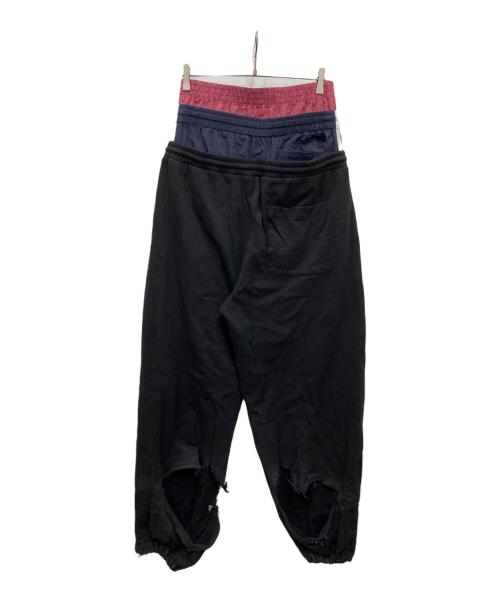 PROJECT G/R（プロジェクト ジーアール）PROJECT G/R (プロジェクト ジーアール) 3 Layered Sweatpants ブラック サイズ:Sの古着・服飾アイテム
