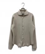 1piu1uguale3ウノピュウノウグァーレトレ）の古着「L/S PLAIN SHIRTS」｜ベージュ