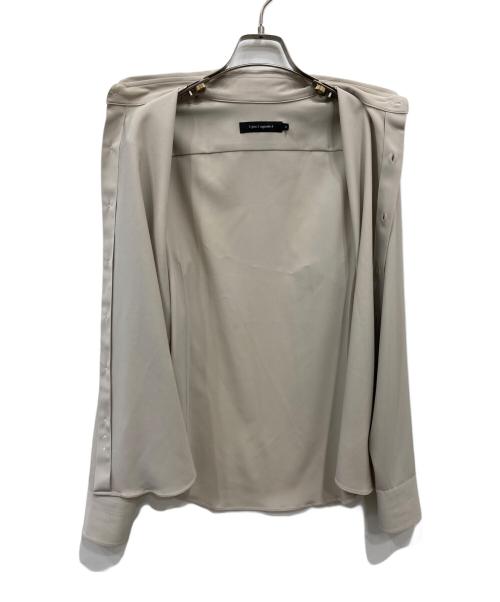1piu1uguale3（ウノピュウノウグァーレトレ）1piu1uguale3 (ウノピュウノウグァーレトレ) L/S PLAIN SHIRTS ベージュ サイズ:4の古着・服飾アイテム