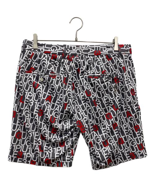 1piu1uguale3（ウノピュウノウグァーレトレ）1piu1uguale3 (ウノピュウノウグァーレトレ) GOLF SHORT PANTS グレー×ホワイト サイズ:4の古着・服飾アイテム