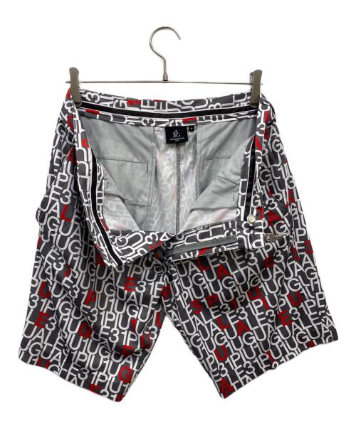 1piu1uguale3（ウノピュウノウグァーレトレ）1piu1uguale3 (ウノピュウノウグァーレトレ) GOLF SHORT PANTS グレー×ホワイト サイズ:4の古着・服飾アイテム