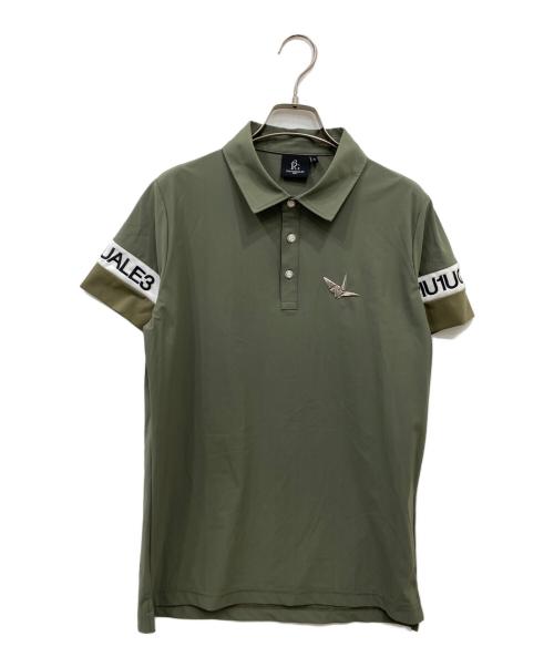 1piu1uguale3（ウノピュウノウグァーレトレ）1piu1uguale3 (ウノピュウノウグァーレトレ) S/S POLO SPORTS/ポロシャツ グリーン サイズ:Sの古着・服飾アイテム