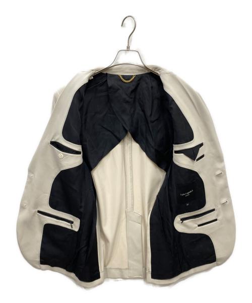 1piu1uguale3（ウノピュウノウグァーレトレ）1piu1uguale3 (ウノピュウノウグァーレトレ) JET SET 2B TRAVEL JACKET ベージュ サイズ:4の古着・服飾アイテム