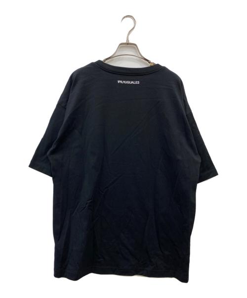1piu1uguale3（ウノピュウノウグァーレトレ）1piu1uguale3 (ウノピュウノウグァーレトレ) 装飾Tシャツ ブラック サイズ:Mの古着・服飾アイテム