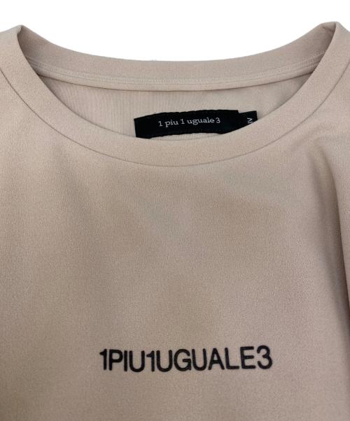 1piu1uguale3（ウノピュウノウグァーレトレ）1piu1uguale3 (ウノピュウノウグァーレトレ) ロゴTシャツ ピンク サイズ:4の古着・服飾アイテム