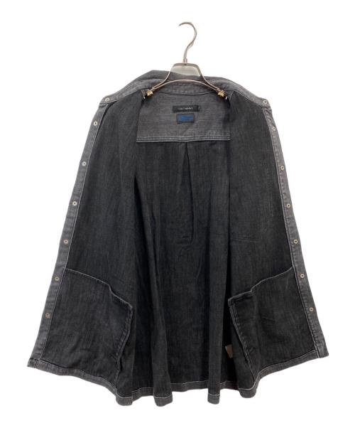 1piu1uguale3（ウノピュウノウグァーレトレ）1piu1uguale3 (ウノピュウノウグァーレトレ) S/S DENIM BIG SHIRTS グレー サイズ:6の古着・服飾アイテム