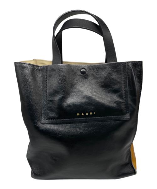 MARNI（マルニ）MARNI (マルニ) MUSEO SOFT SMALL SHOLDER BAG ブラック×ブラウンの古着・服飾アイテム