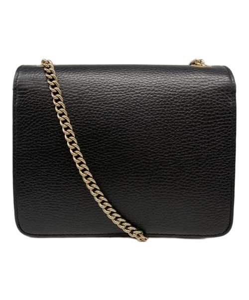 GUCCI（グッチ）GUCCI (グッチ) インターロッキングG チェーンショルダーバッグ ブラックの古着・服飾アイテム