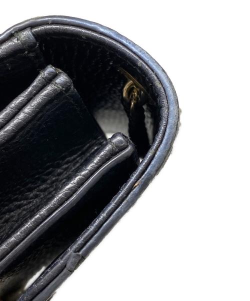 GUCCI（グッチ）GUCCI (グッチ) インターロッキングG チェーンショルダーバッグ ブラックの古着・服飾アイテム