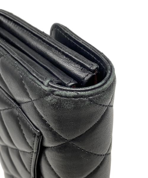 CHANEL（シャネル）CHANEL (シャネル) クラシックロングフラップウォレット ブラックの古着・服飾アイテム