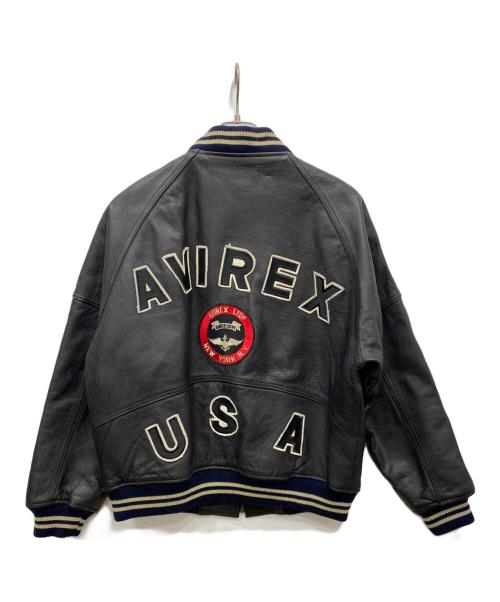 AVIREX（アヴィレックス）AVIREX (アヴィレックス) American Classics Versity Jacket ブラック サイズ:Lの古着・服飾アイテム