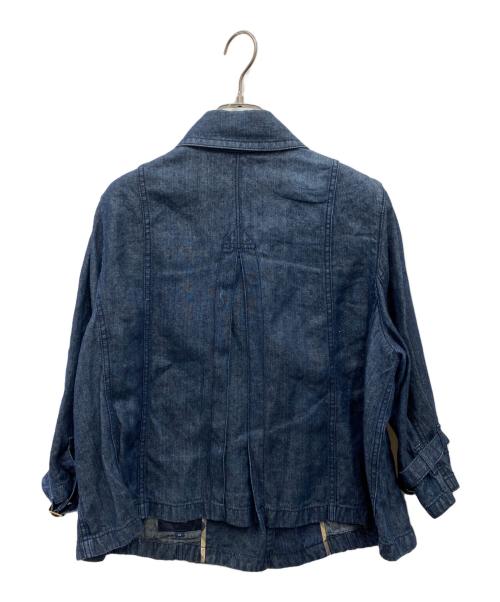 BURBERRY LONDON（バーバリーロンドン）BURBERRY LONDON (バーバリーロンドン) 金釦リネンジャケット インディゴ サイズ:46の古着・服飾アイテム