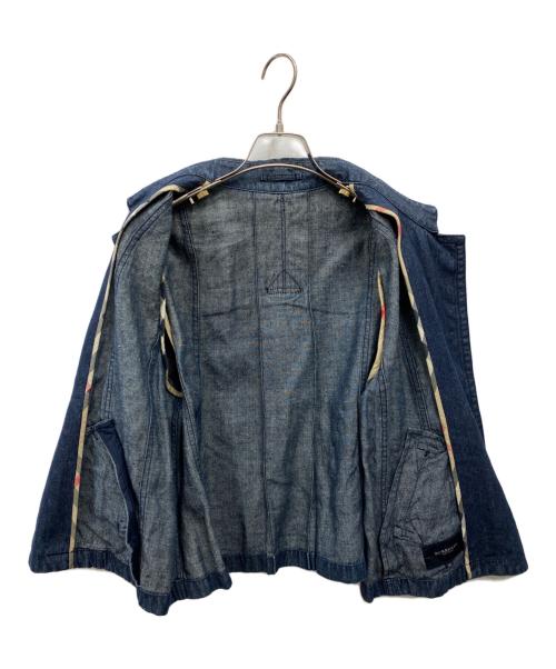 BURBERRY LONDON（バーバリーロンドン）BURBERRY LONDON (バーバリーロンドン) 金釦リネンジャケット インディゴ サイズ:46の古着・服飾アイテム
