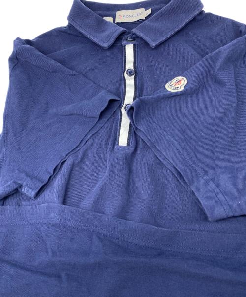 MONCLER（モンクレール）MONCLER (モンクレール) ポロシャツ ネイビー サイズ:Lの古着・服飾アイテム