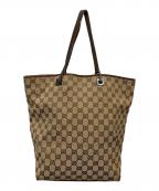 GUCCIグッチ）の古着「GG キャンバストートバック」｜ベージュ