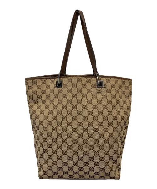GUCCI（グッチ）GUCCI (グッチ) GG キャンバストートバック ベージュの古着・服飾アイテム