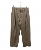 AURALEEオーラリー）の古着「WASHABLE WOOL TROPICAL SLACKS」｜ベージュ