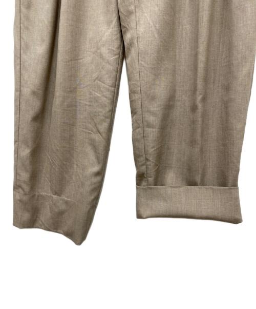 AURALEE（オーラリー）AURALEE (オーラリー) WASHABLE WOOL TROPICAL SLACKS ベージュ サイズ:Lの古着・服飾アイテム