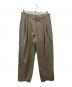 AURALEE（オーラリー）の古着「WASHABLE WOOL TROPICAL SLACKS」｜ベージュ
