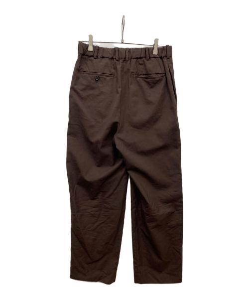 MARKAWARE（マーカウェア）MARKAWARE (マーカウェア) クラシックフィット トラウザーズ オーガニックウール・トロピカルパンツ ブラウン サイズ:2の古着・服飾アイテム