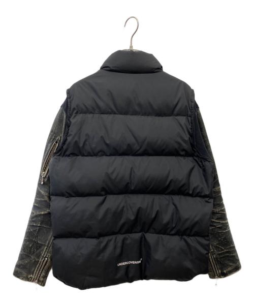 UNDERCOVER（アンダーカバー）UNDERCOVER (アンダーカバー) 11AW 袖レザーダウンジャケット ブラック サイズ:Mの古着・服飾アイテム