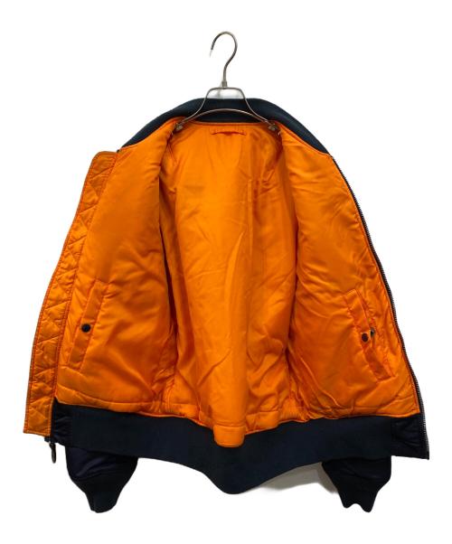 ALPHA（アルファ）ALPHA (アルファ) リバーシブルMA-1ジャケット ネイビー サイズ:Lの古着・服飾アイテム