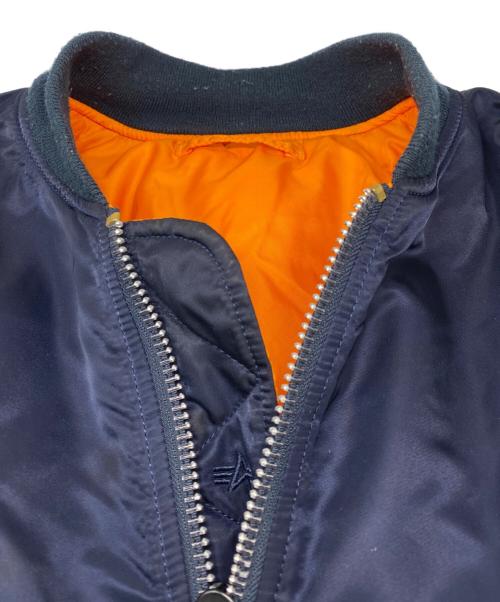 ALPHA（アルファ）ALPHA (アルファ) リバーシブルMA-1ジャケット ネイビー サイズ:Lの古着・服飾アイテム