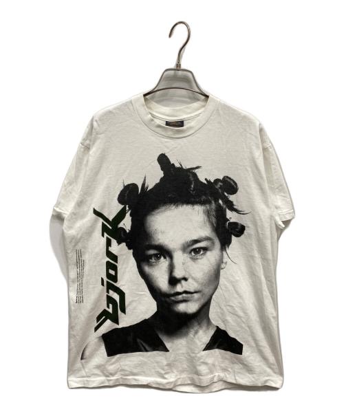 CHANGES（チェンジズ）CHANGES (チェンジズ) bjork プリントTシャツ ホワイト サイズ:Lの古着・服飾アイテム