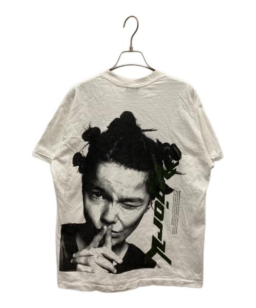 CHANGES（チェンジズ）CHANGES (チェンジズ) bjork プリントTシャツ ホワイト サイズ:Lの古着・服飾アイテム