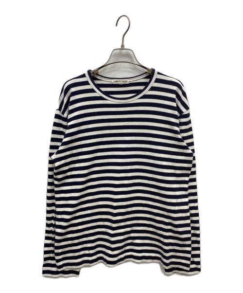 COMME des GARCONS（コムデギャルソン）COMME des GARCONS (コムデギャルソン) ボーダーカットソー ホワイト×ネイビー サイズ:Mの古着・服飾アイテム