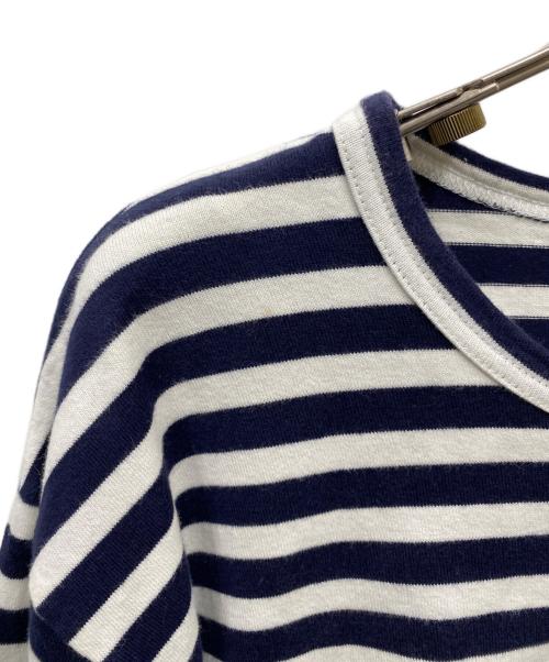 COMME des GARCONS（コムデギャルソン）COMME des GARCONS (コムデギャルソン) ボーダーカットソー ホワイト×ネイビー サイズ:Mの古着・服飾アイテム