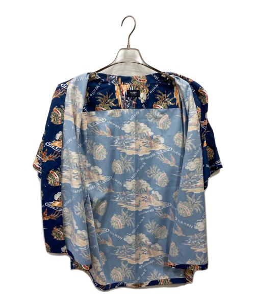 BEAMS HEART（ビームスハート）BEAMS HEART (ビームスハート) アロハシャツ ブルー サイズ:Lの古着・服飾アイテム