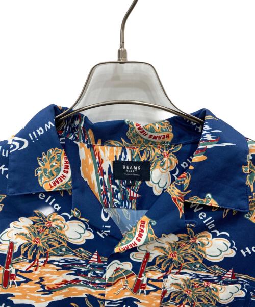 BEAMS HEART（ビームスハート）BEAMS HEART (ビームスハート) アロハシャツ ブルー サイズ:Lの古着・服飾アイテム