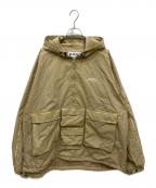 BlackEyePatch×TIGHTBOOTH PRODUCTIONブラックアイパッチ×タイトブースプロダクション）の古着「TBEP ANORAC JACKET」｜ベージュ