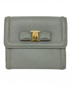 Salvatore Ferragamoサルヴァトーレ フェラガモ）の古着「2つ折り財布」｜グリーン