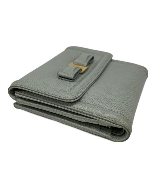 Salvatore Ferragamo（サルヴァトーレ フェラガモ）Salvatore Ferragamo (サルヴァトーレ フェラガモ) 2つ折り財布 グリーンの古着・服飾アイテム