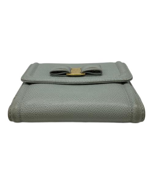 Salvatore Ferragamo（サルヴァトーレ フェラガモ）Salvatore Ferragamo (サルヴァトーレ フェラガモ) 2つ折り財布 グリーンの古着・服飾アイテム