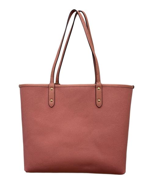 COACH（コーチ）COACH (コーチ) リバーシブルバッグ ベージュ×ピンクの古着・服飾アイテム