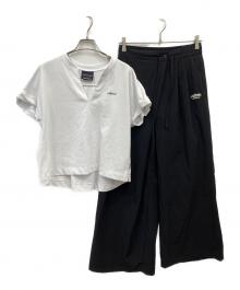 Americana×Thousand Mile×FREAK'S STORE（アメリカーナ×サウザンドマイル×フリークスストア）の古着「別注スキッパーブラウス パンツセットアップ」｜ホワイト