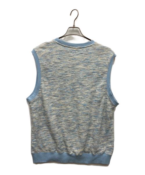 stussy（ステューシー）stussy (ステューシー) ニットベスト ブルー サイズ:Lの古着・服飾アイテム
