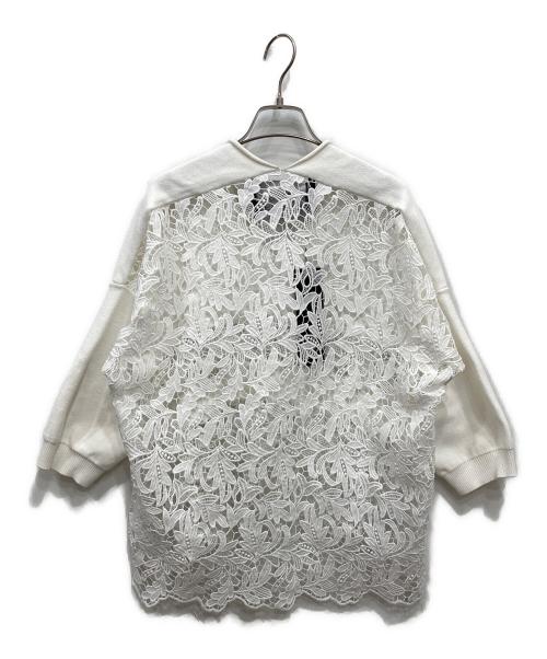 Room no.8（ルームエイト）Room no.8 (ルームエイト) CHEMICAL LACE DRAPE TOPS ホワイト サイズ:FREEの古着・服飾アイテム
