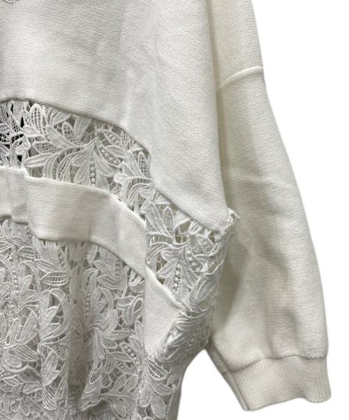 Room no.8（ルームエイト）Room no.8 (ルームエイト) CHEMICAL LACE DRAPE TOPS ホワイト サイズ:FREEの古着・服飾アイテム